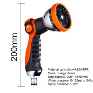 Pipe Shower 8in 1 metal body
