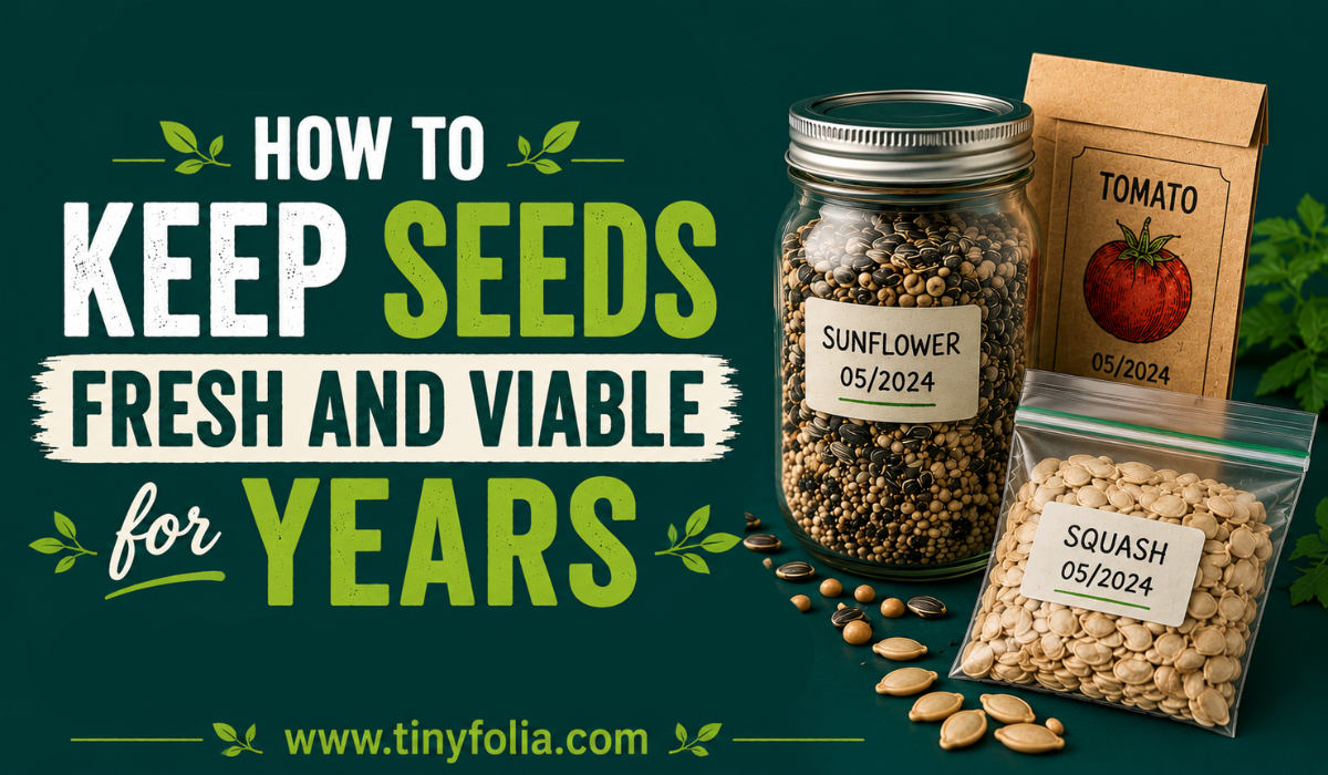 How to Keep Seeds Fresh and Viable for Years