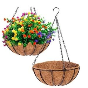 Hanging Coco Basket with Metal Frame