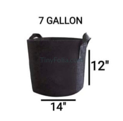 Grow Bag 7 Gallon (Special Size 12" x 14")