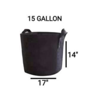 Grow Bag 15 Gallon (Wide Base 17" x 14")