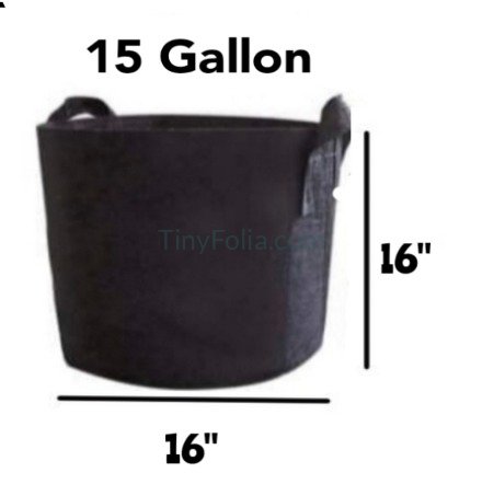 Grow Bag 15 Gallon (Special Size 16" x 16")