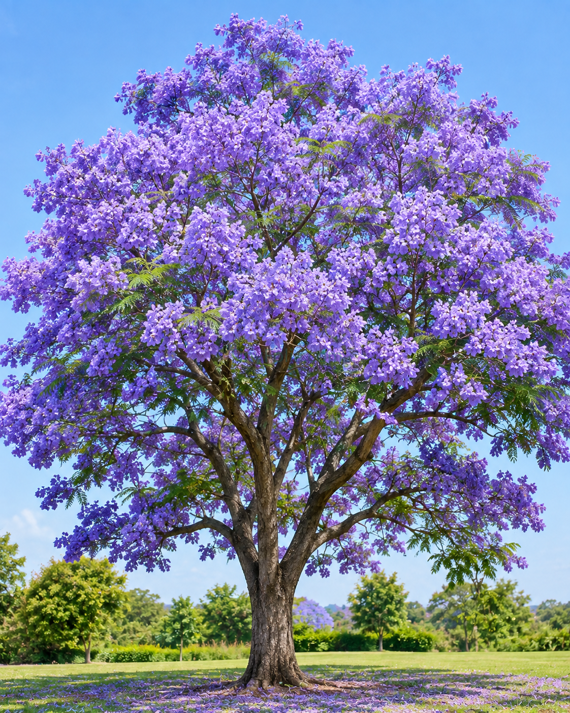 Jacaranda (نیلا گلِ مور) Jacaranda mimosifolia